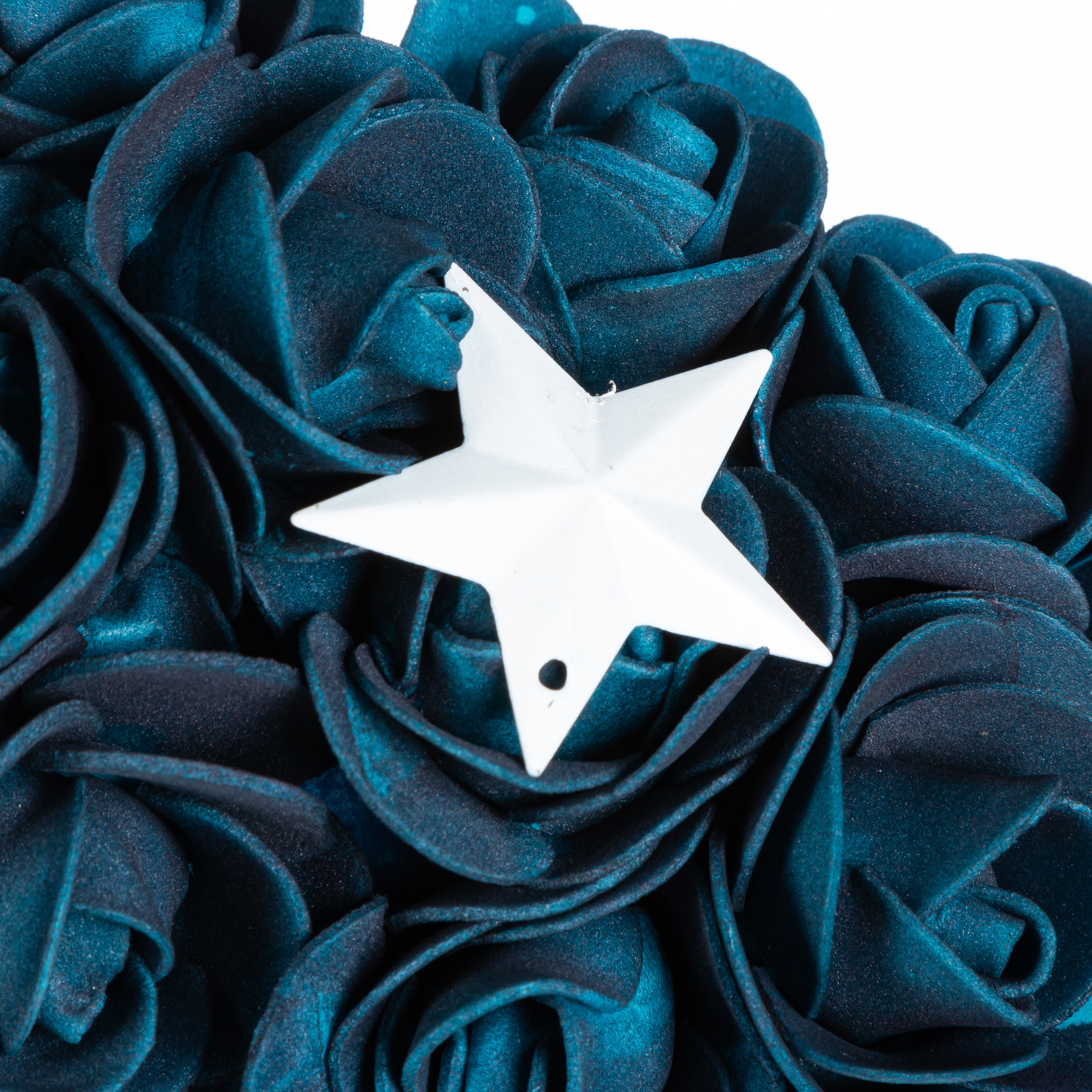 17 in. Americana Flower Wreath